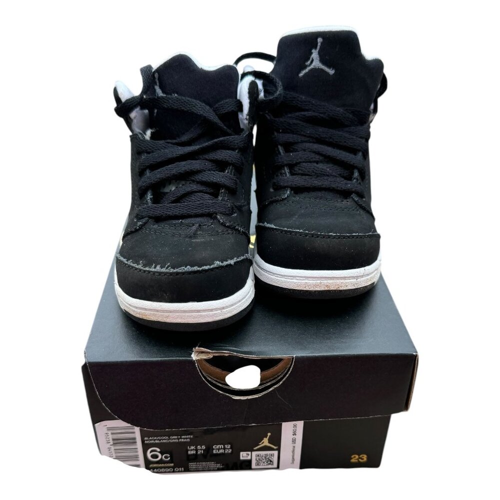 Air Jordan 5 Retro TD 6C Toddler High-Top Sneakers Moonlight Oreo Blk 440890 011